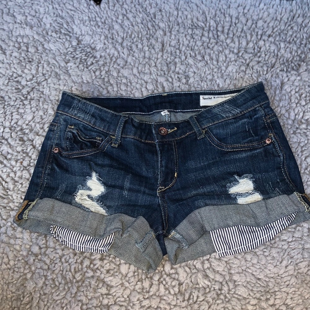 Low Rise Jean Shorts